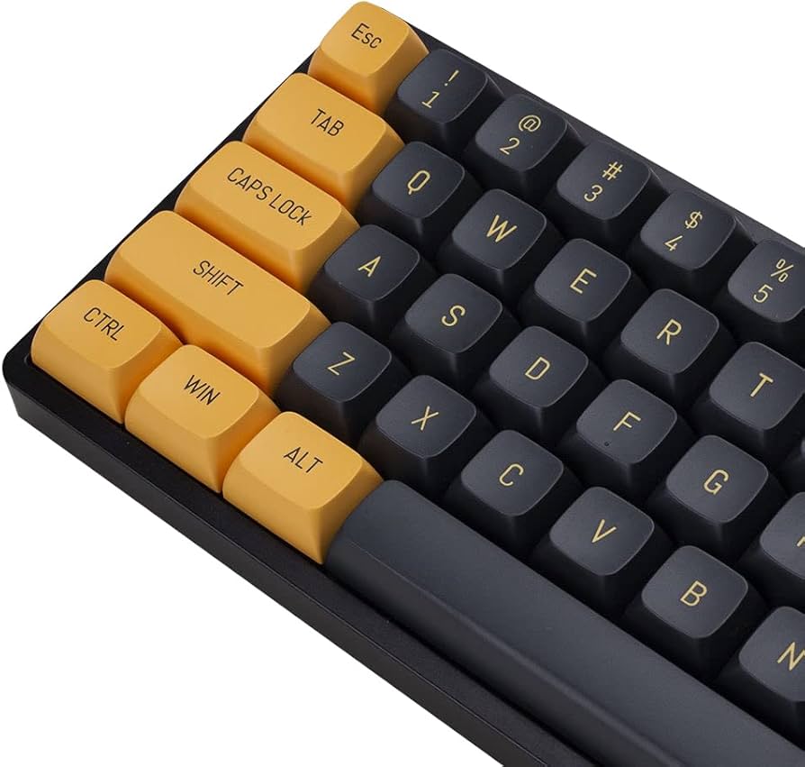 Amazon.co.jp: ブラックとゴールドの未来的なキーキャップ PBT射出成形 Amazon.co.jp: ブラックとゴールドの未来的なキーキャップ PBT射出成形